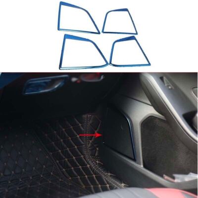 Inner Door Speaker Frame Cover Decor 2019-2020 Blue Titanium Fit for Ford Focus