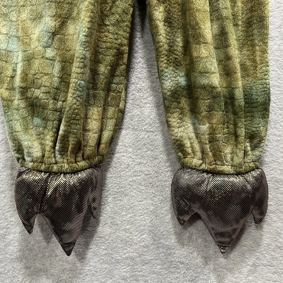 Disfraz Princes Paradise Niños Talla S 6 Verde y Dorado T-Rex Dinosaurio Dragón Foto 3 de 4