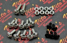 25 Piece Vito's Yamaha Banshee Fender Bolt Screw Nut Mount Kit Plastics Hardware
