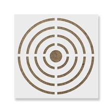 Bullseye Target Stencil - Durable & Reusable Mylar Stencils