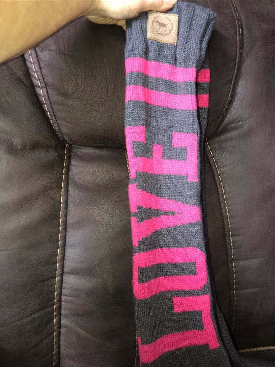 victoria secret PINK knee high sock shoes muk luks size large 9 10 nwot