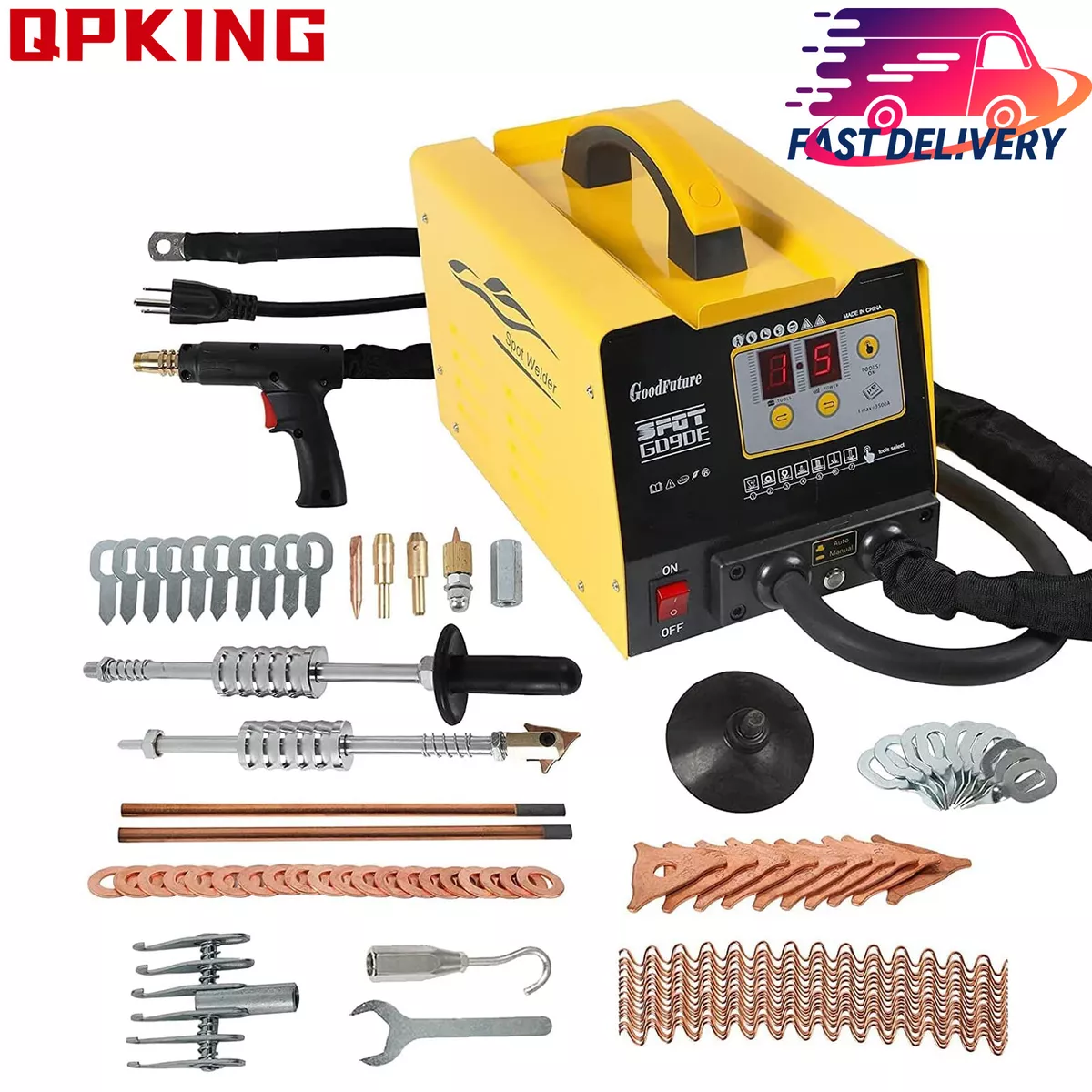 Spot Welder Dent Puller Machine Kit 7 Modes Car Body Repair Tool