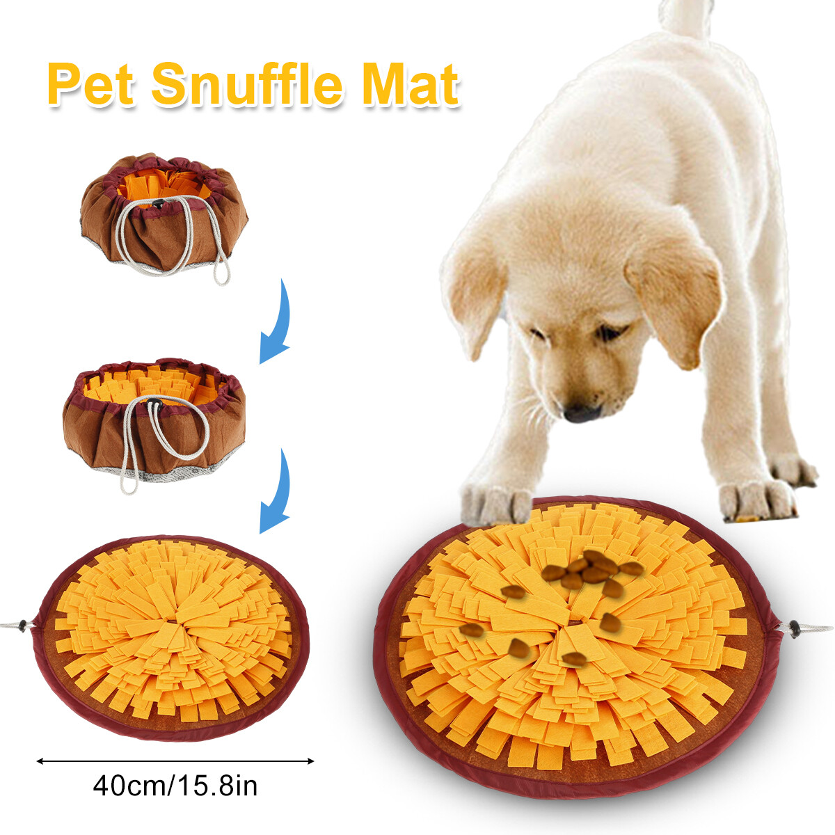 Tappeto Sniffing Per Cani Tonsooze | 75x50 Cm | Gioco Intelligenza Con Nascondiglio Snack - Foto 2