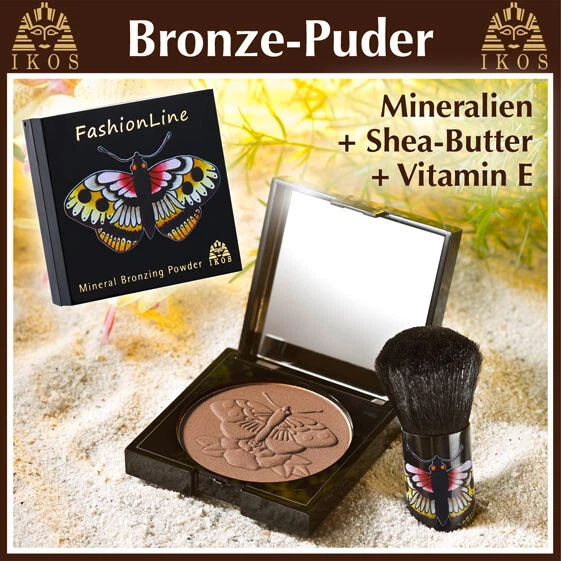 Bronzepuder Bräunungspuder mit Kabukii Pinsel Mineralien Shea Butter + VitaminE - Bild 4 von 4