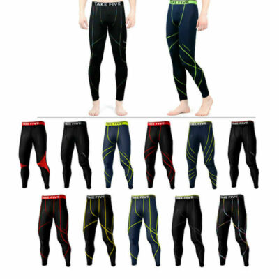 Take Five Mens Skin Tight Compression Base Layer Running Pants Leggings NP517