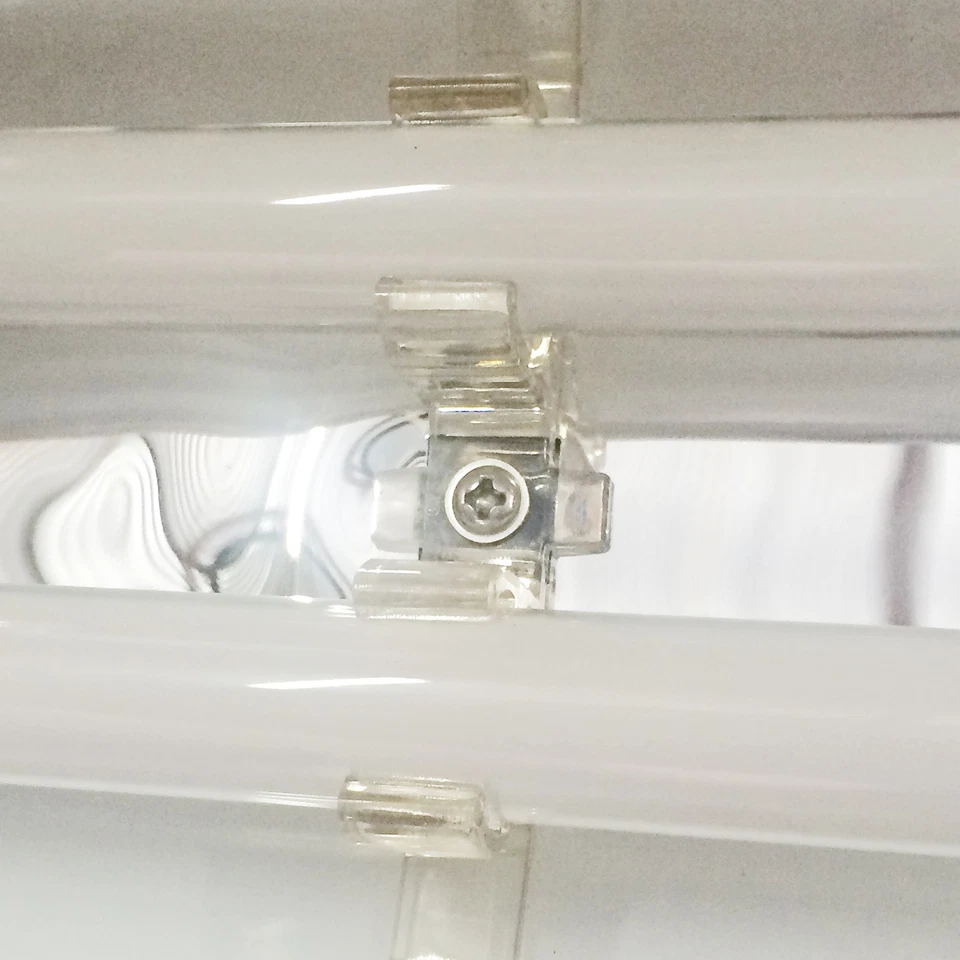 4x Soporte Bombilla T5 Doble Clips Odyssea Acuario Luz Piezas Vivagrow Hidroponía Foto 3 de 3