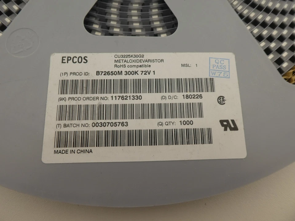 EPCOS / TDK / 1000x Varistoren 30VAC / B72650M300K72 (23-12-11-15) - Bild 2 von 2