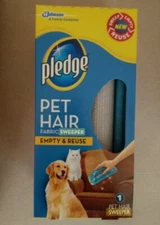 Pledge Pet Hair Fabric Sweeper Dog & Cat Roller Remover EMPTY REUSE - NEW