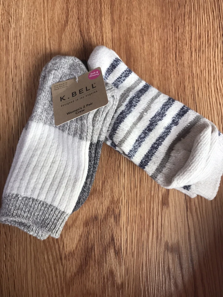 Calcetines K. Bell suaves y soñadores talla 9-11/zapato talla 4-10 - 2 pares Foto 3 de 3