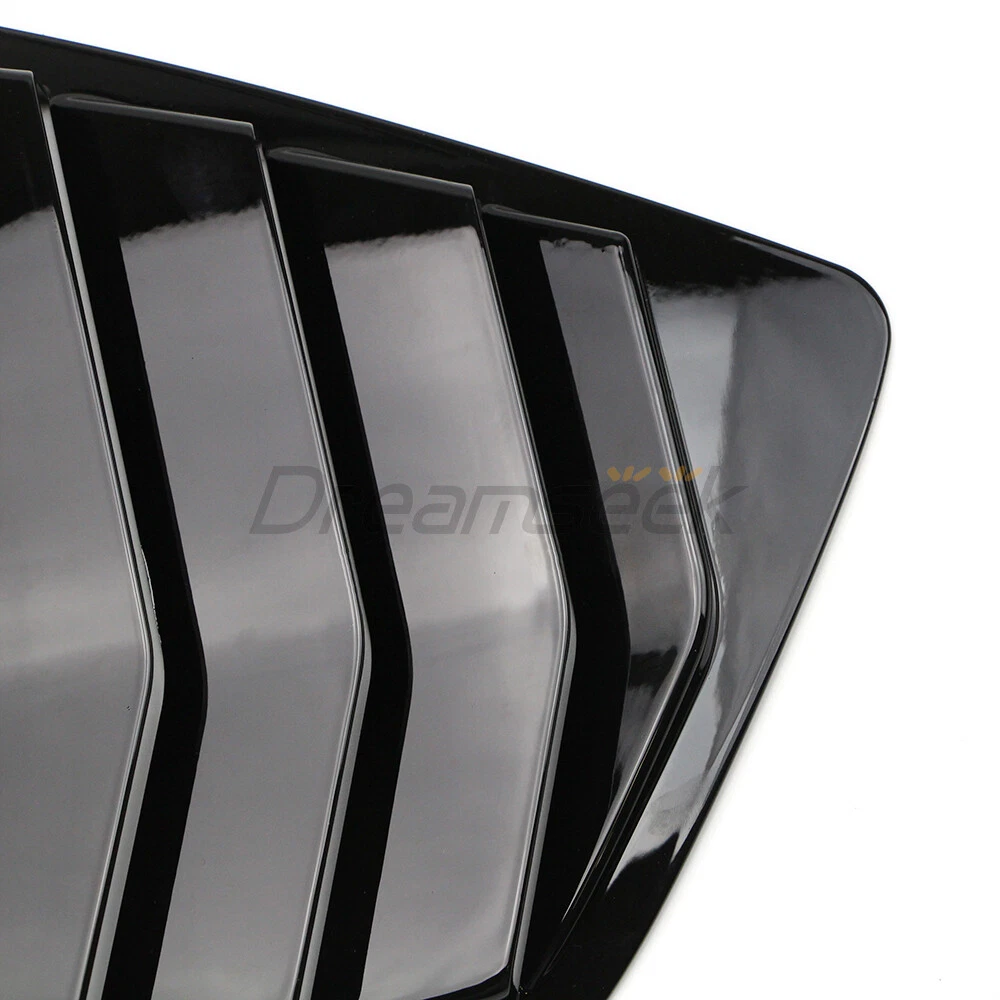 2x Side Window Louver Cover For Honda Accord 9th 2013-2017 Quarter Glossy Black - product detail image 8