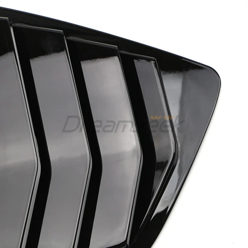 2x Side Window Louver Cover For Honda Accord 9th 2013-2017 Quarter Glossy Black image 8