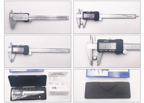 6 INCH DIGITAL VERNIER CALIPER 150MM STAINLESS STEEL MICROMETER ELECTRONIC TOOL - Picture 4 of 12