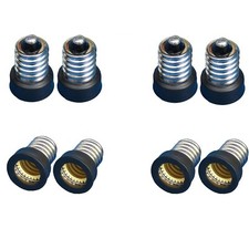 8pcs US E12 To E11 Candelabra Base Socket LED Light Bulb Lamp Adapter Converter