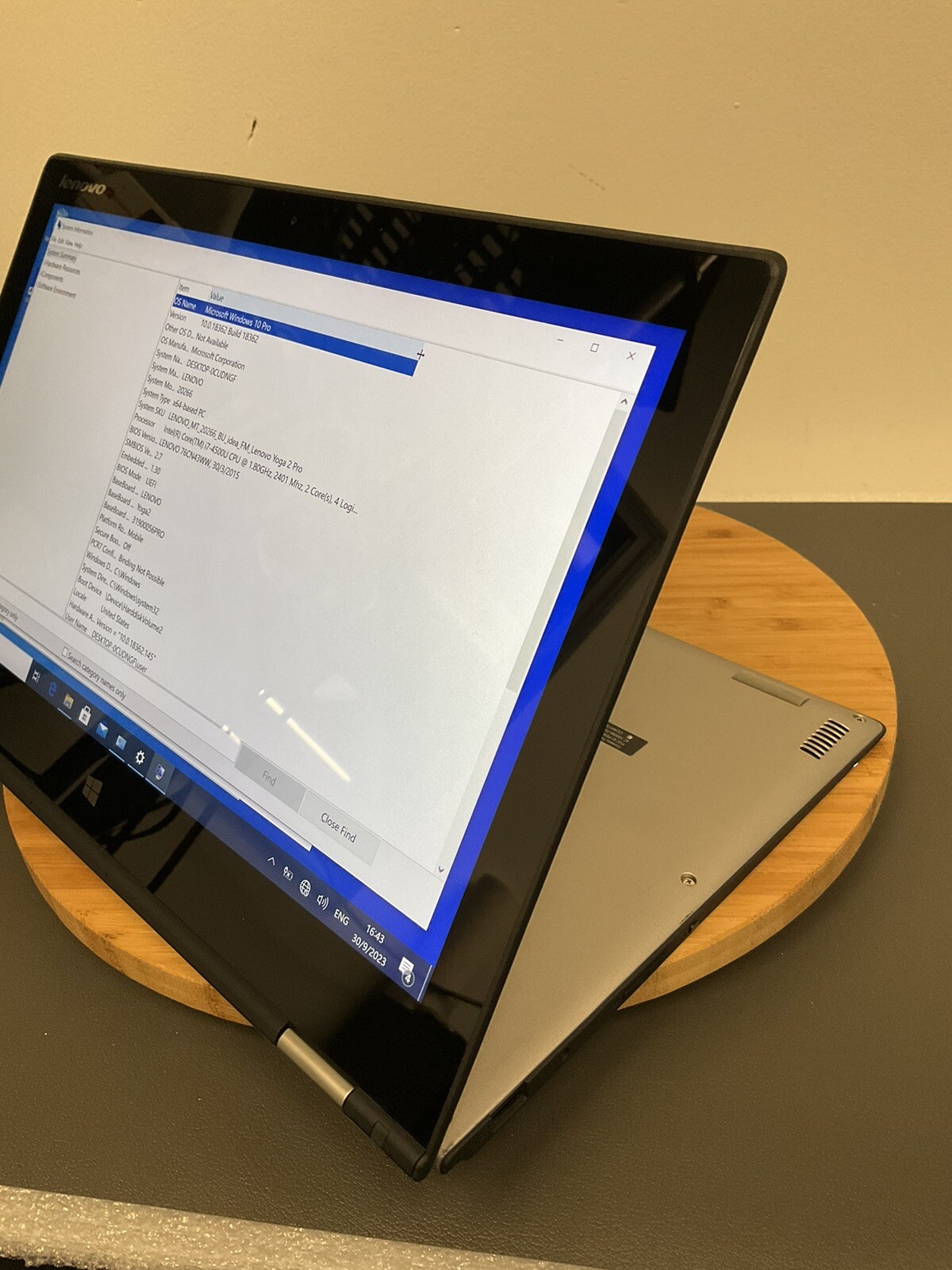 Lenovo Yoga 2 Pro 13.3" 2in1 Laptop Intel i7-4500U @1.90GHz 8GB RAM 256GB SSD - Picture 3 of 11
