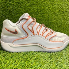 Nike KD 18 Rise Mens Size 10 Light Bone Orange Athletic Running Shoes Sneakers