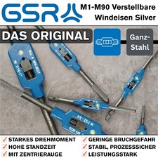 GSR Ganzstahl Windeisen mit Zentrierauge Neu Profiqualität M1-M90 Werkzeughalter