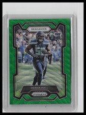 2023 Panini Prizm - Rookies Derick Hall #388 Green Wave Prizm (RC)