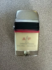 Vintage Scripto Vu Lighter Black Band Approved Finance Insert Untested BC-R