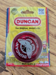 DUNCAN BUTTERFLY YO-YO - THE ORIGINAL WORLDS #1 YOYO - (RED) - BRAND NEW!