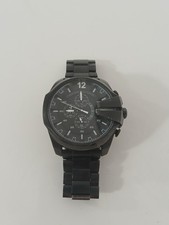 Orologio Diesel Mega Chief Cronografo Uomo Acciaio Nero Total Black Oversize