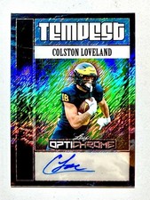 2025 - Colston Loveland - Rookie Auto - Chicago Bears Michigan RC /7