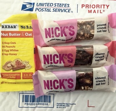 170 Nick s Almond Crunch Peanut Cherry RX Nut Butter Oat Honey Variety Lot K11