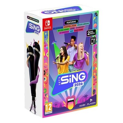 Plaion Video Game SWITCH Let's Sing 2026 With 2 Microphones Inter