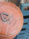  Warsaw NY USA Globe Lantern Embery MFG Co. Railroad Light NO 40 Red Globe — photo 4