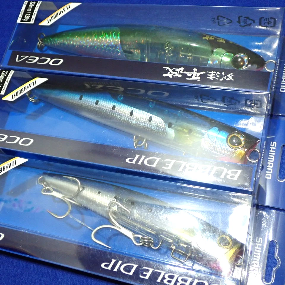 Lápiz de buceo en agua Shimano Ocea Top BECCHU HIRAMASA & BUBBLE DIP Trolling #2 Foto 2 de 4