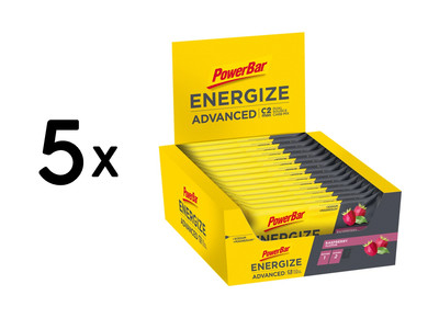 5 x Powerbar Energize Advanced Bar (15x55g) Raspberry (46,06 EUR/kg)