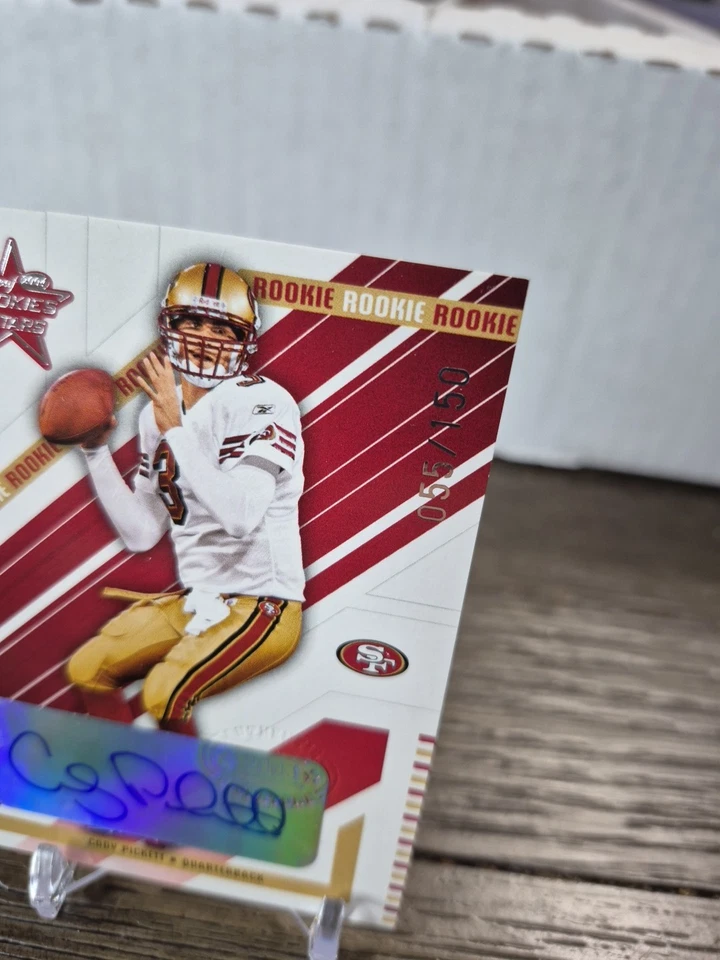 2004 Leaf Rookies & Stars Longevity Parallel /150Cody Pickett Rookie Auto RC - Image 2 of 4