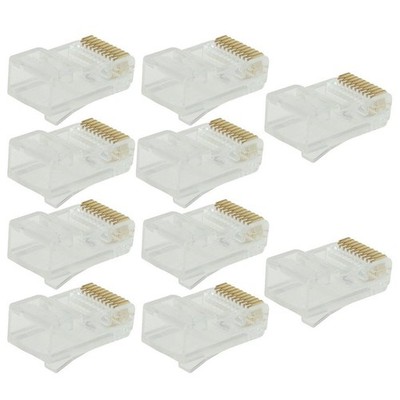 10pc RJ50 Keystone Jack Modul Netzwerk Anschluss Enternet Modul Klar