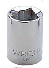 Wright Tool 13328 3/8Inch Drive 8 Point Standard Double Square Socket 7/8Inch