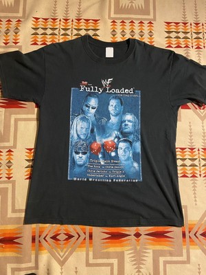 Vintage Shirt Black Fully Loaded Ppv 2000 Rock Undertaker Triple H Reprint