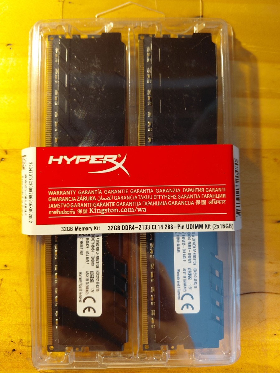HyperX Fury DDR4-2133 32GB (16GBx2) メモリー HyperX Fury 32GB (2x 16GB) DIMM DDR4-2133 (PC4-17000) Memory