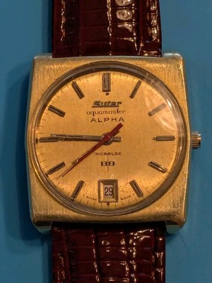 Suter Aquamaster Alpha automatic watch with rare AS 1862 movement
