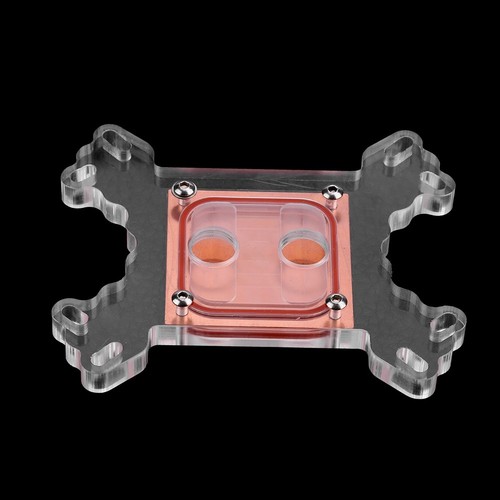 Universal Computer Cpu Water Cooler Block Cooling Block Copper Base No Wat AM - Afbeelding 7 van 9
