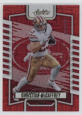 2023 Panini Absolute Red Squares 405/499 Christian McCaffrey #43 11ng