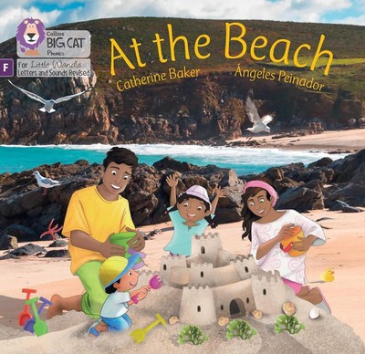 At the Beach: Foundations for Phonics by Catherine Baker (English) Paperback Boo