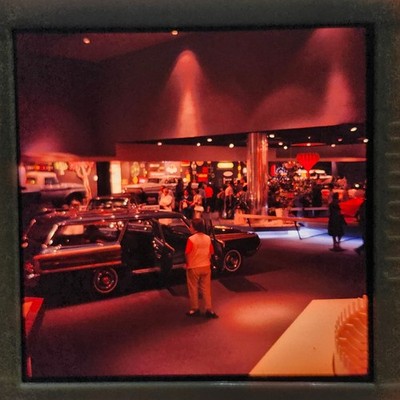 Medium Format Slide 1964 Worlds Fair New York City Ford Pavilion Station Wagon