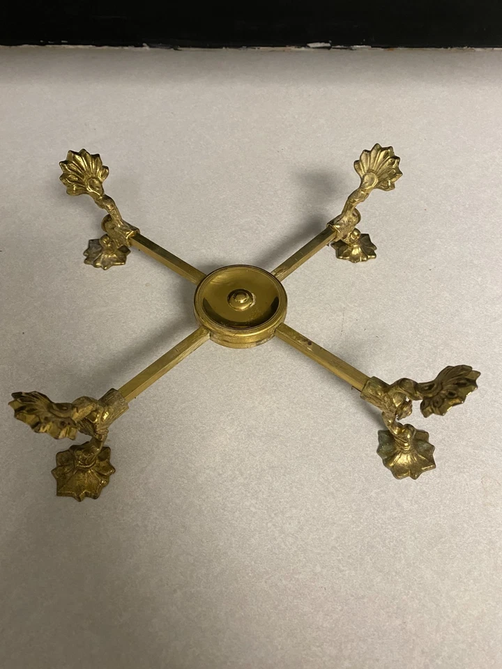 Винтажная регулируемая декоративная подставка/подставка в стиле ампир из латуни ~ Andrea от Sadek - Изображение 2 из 4