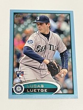 2012 Topps Update Baseball Walmart Blue Border - Lucas Luetge RC - Mariners
