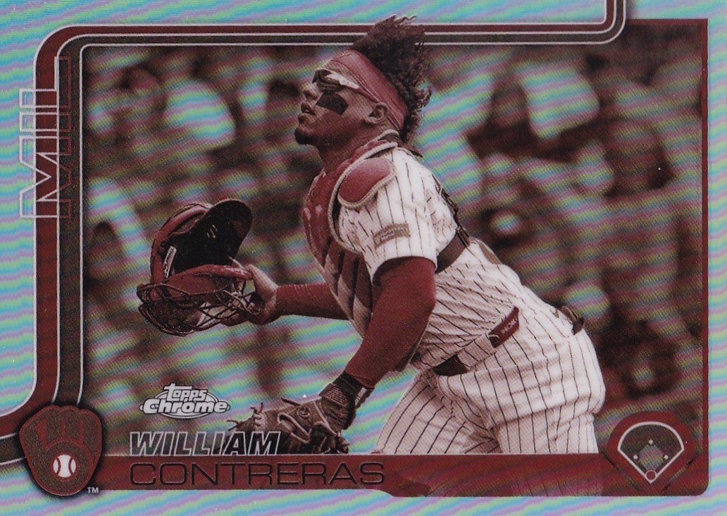 WILLIAM CONTRERAS TOPPS CHROME SEPIA REFRACTOR MILWAUKEE BREWERS #25 2025 25