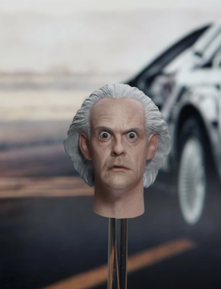 NUEVO Hot Toys MMS610 Regreso al Futuro Doc Brown Versión Deluxe 1/6 Figura BTTF Foto 3 de 4