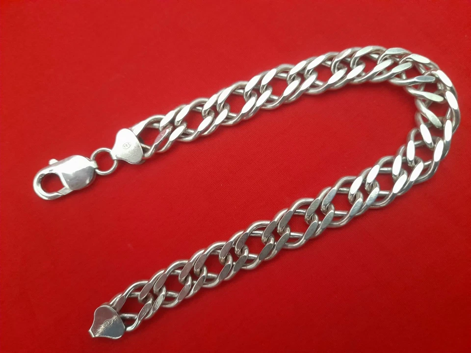 Bracciale/bracelet Uomo Argento Massiccio 925 made in Italy with box - Immagine 3 di 4