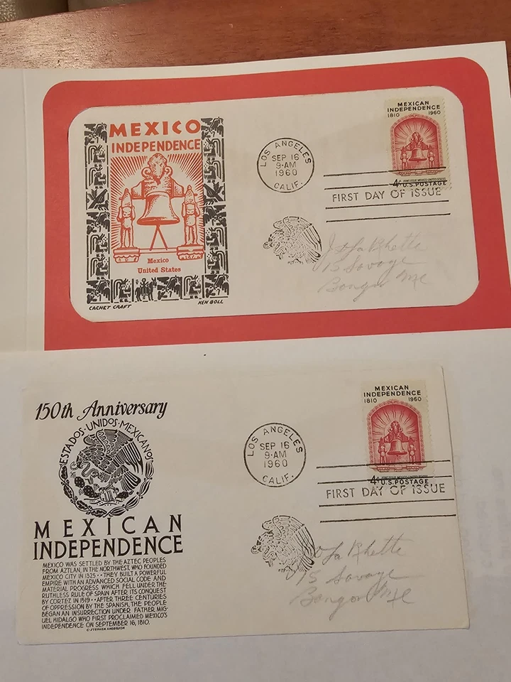 USPS MEXICAN SC# 1157 DOBLE CANCELACIÓN FDC Foto 4 de 4