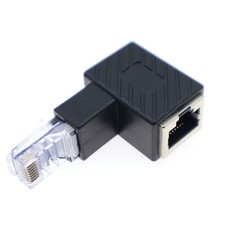RJ45 Cat 5e 6e Cat7 Male to Female Lan Ethernet Network Extension Adapter-