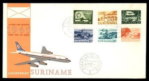 Mayfairstamps Suriname FDC 1965 air mail First Day Cover aaz_91457