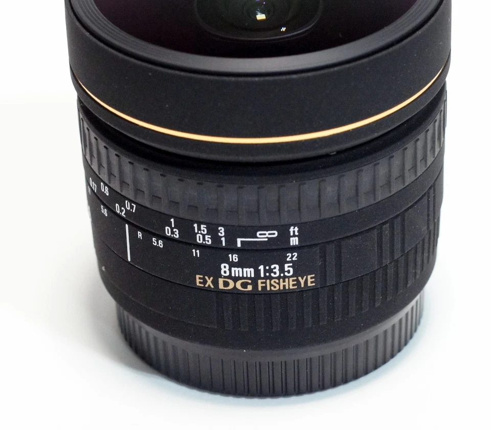 Lente circular ojo de pez Sigma 8 mm f/3,5 EX DG para cámaras Canon SLR Foto 4 de 4