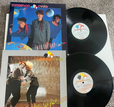Thompson Twins 2 x Vinyl LPs Quick Step & Side Kick & Into The Gap EX